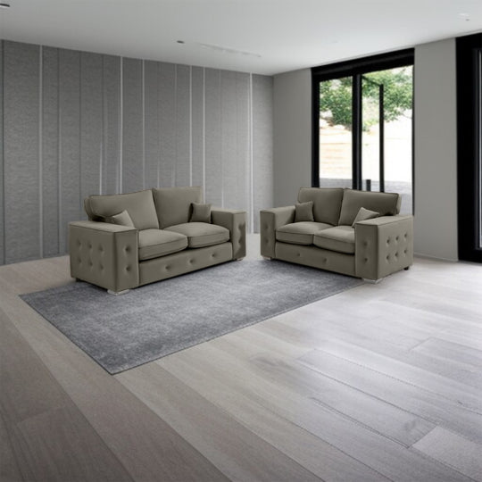Cloud Button Tufted 3+2 Sofa Set