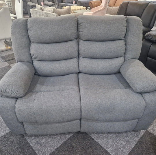 Sorrento Grey Fabric 3+2 Recliner Set