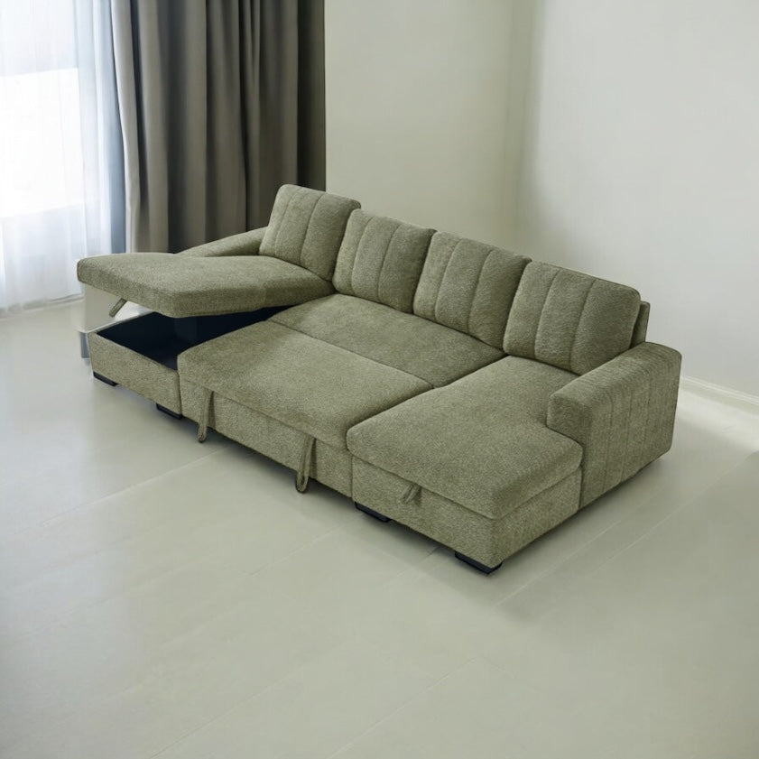 Comet U Shape Storage Sofa Bed