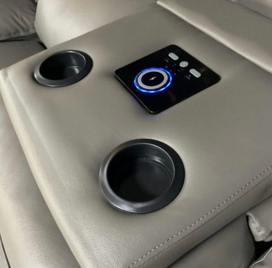 Valencia Manual Recliners Wireless Charging/Bluetooth Speakers