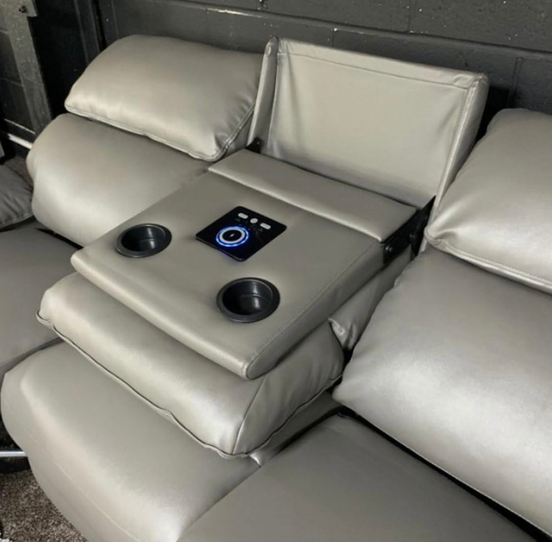 Valencia Manual Recliners Wireless Charging/Bluetooth Speakers