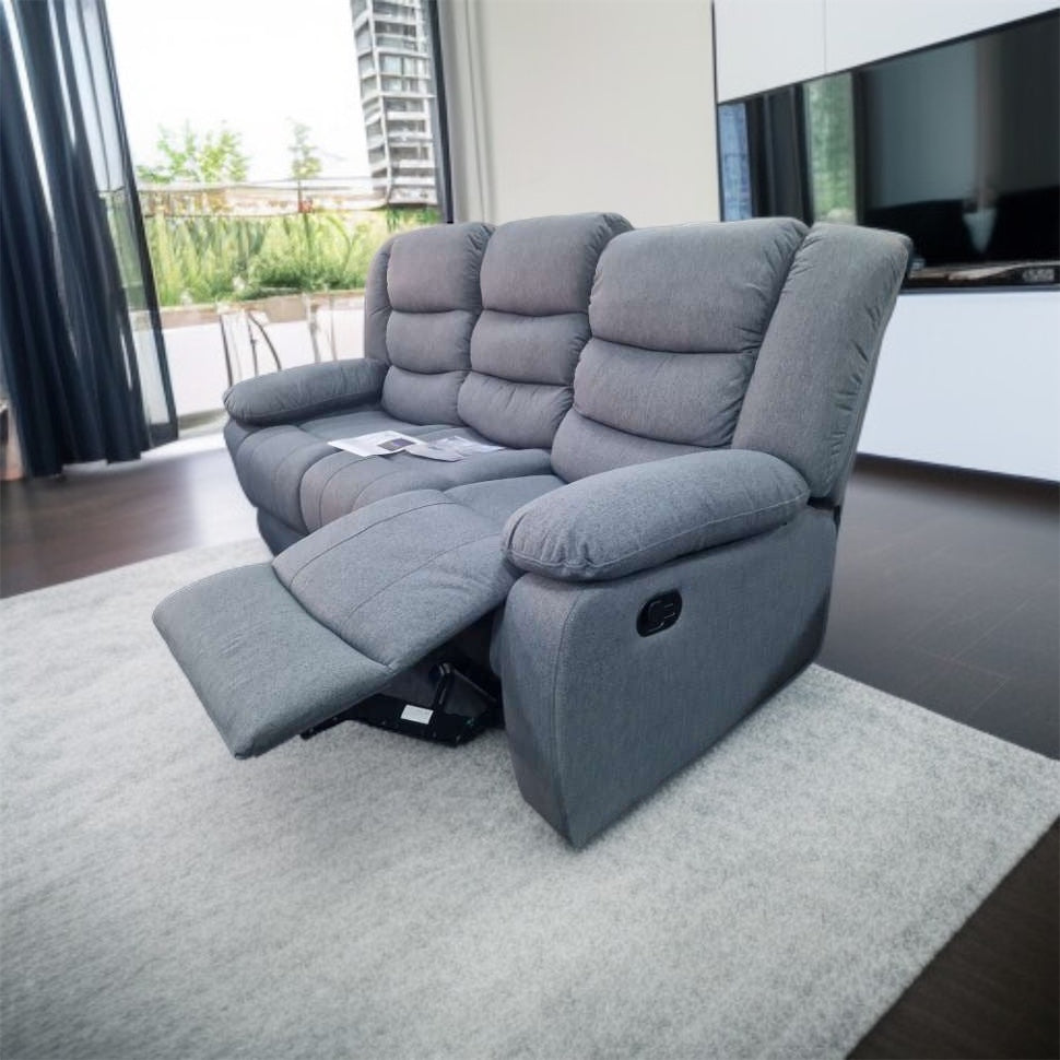 Sorrento Grey Fabric 3+2 Manual Reclining Set