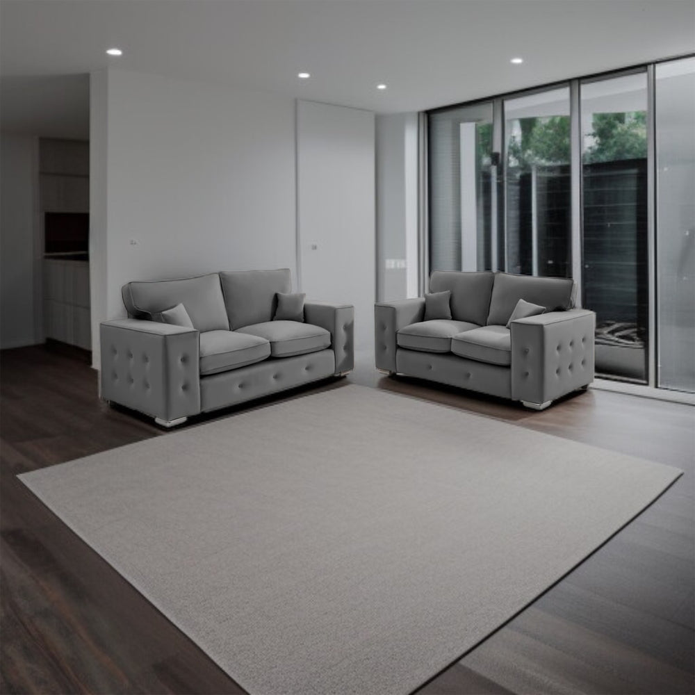 Cloud Button Tufted 3+2 Sofa Set