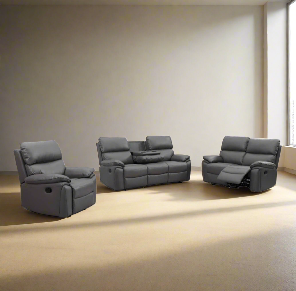 Valencia Manual Recliners Wireless Charging/Bluetooth Speakers