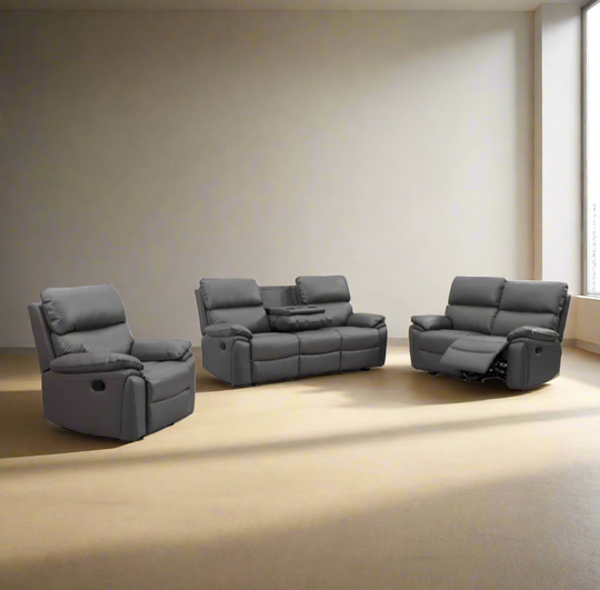 Valencia Manual Recliners Wireless Charging/Bluetooth Speakers