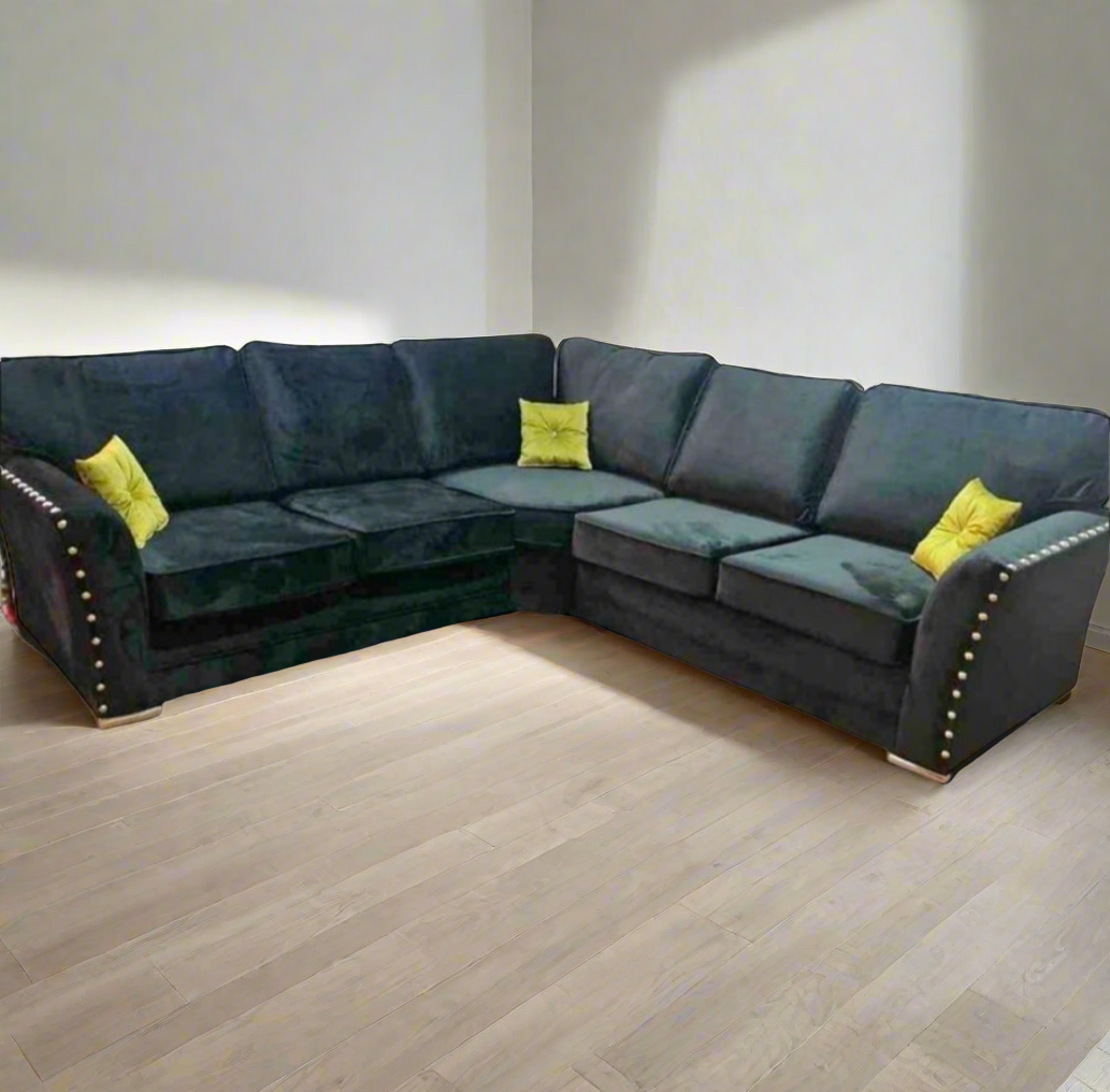 Santiago Studded Corner Sofa